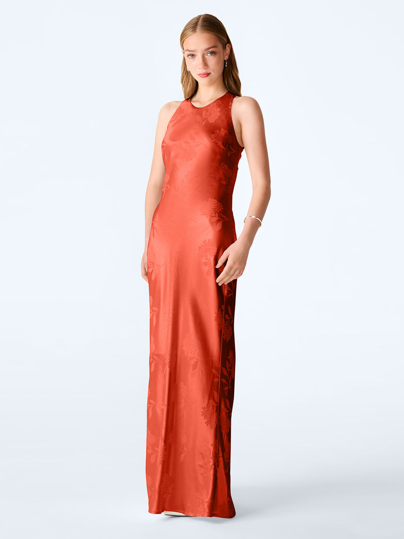 Jai Jacquard Dress in Picante