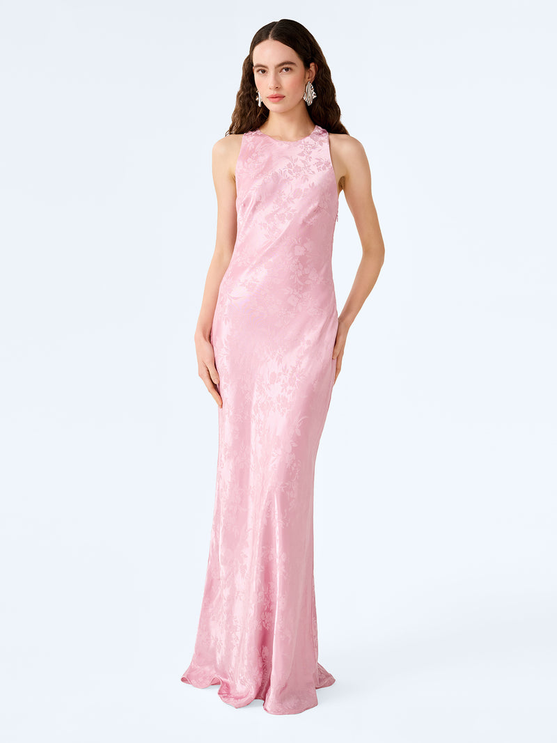 Jai Jacquard Dress in Bleached Mauve