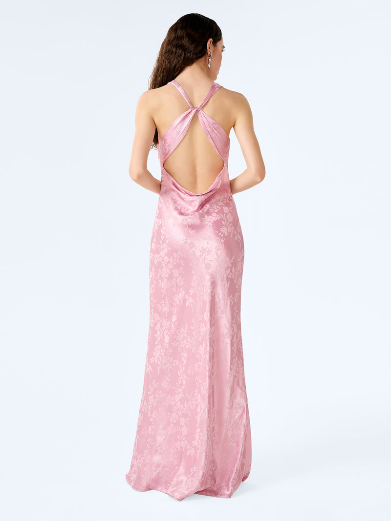 Jai Jacquard Dress in Bleached Mauve