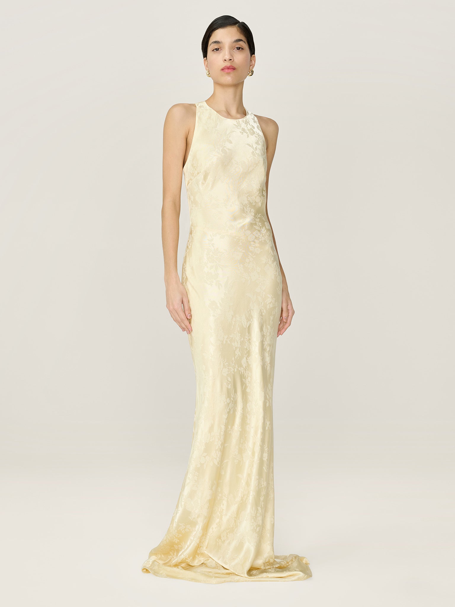Jai Jacquard Dress in Double Cream  OMNES