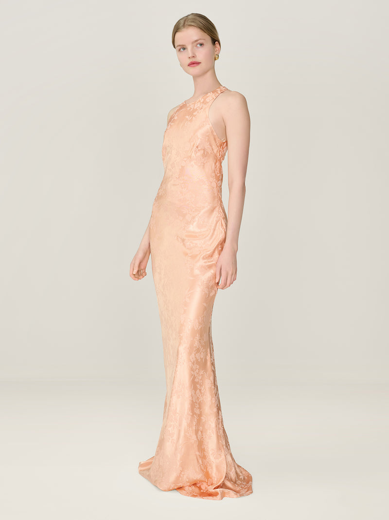 Jai Jacquard Dress in Prairie Sunset