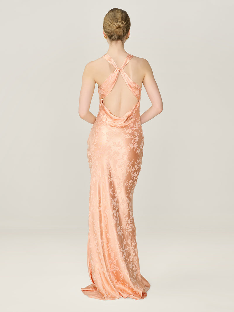 Jai Jacquard Dress in Prairie Sunset