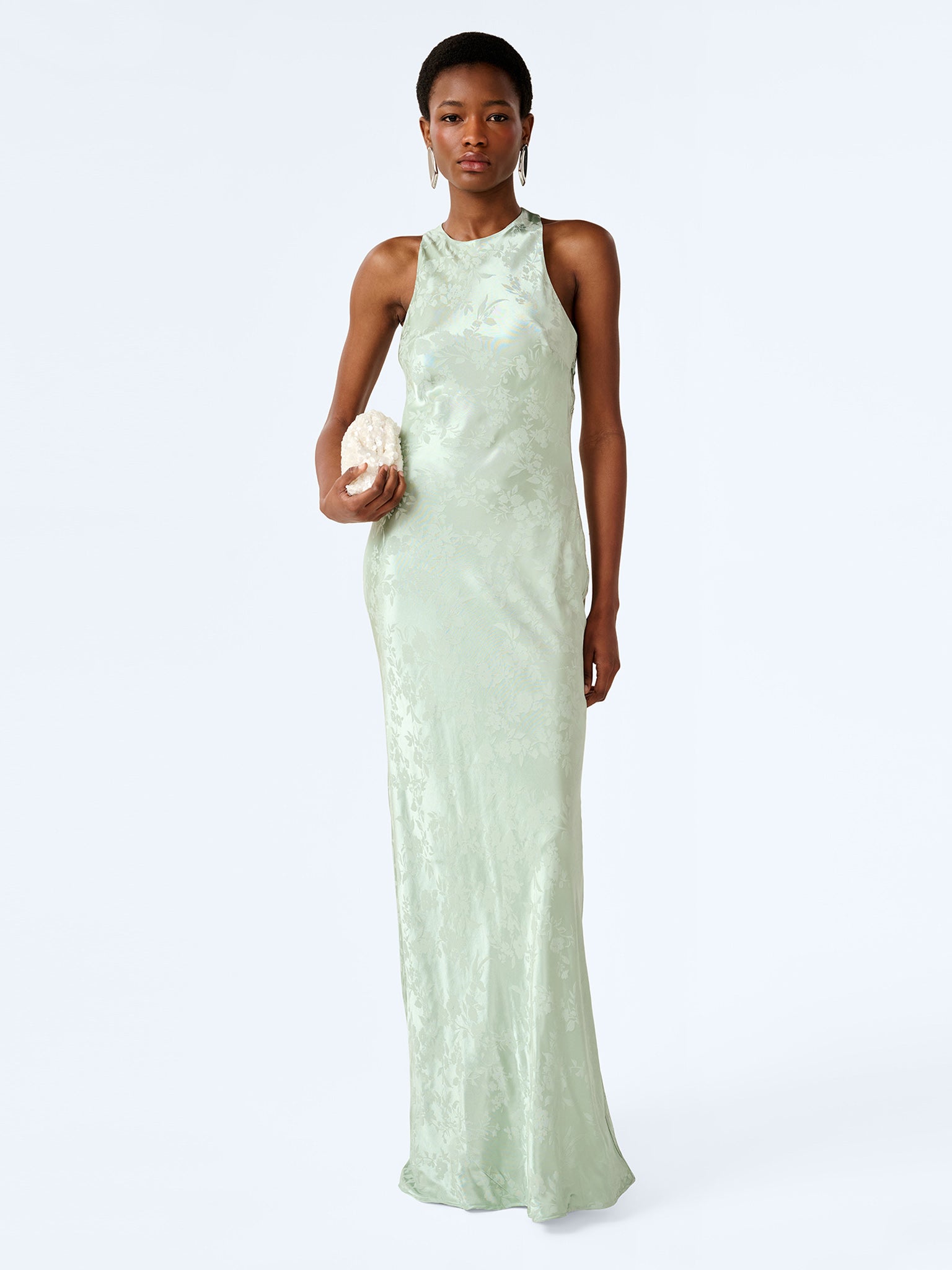 Jai Jacquard Dress in Sage - 8 Jai Jacquard Dress in Sage - 8