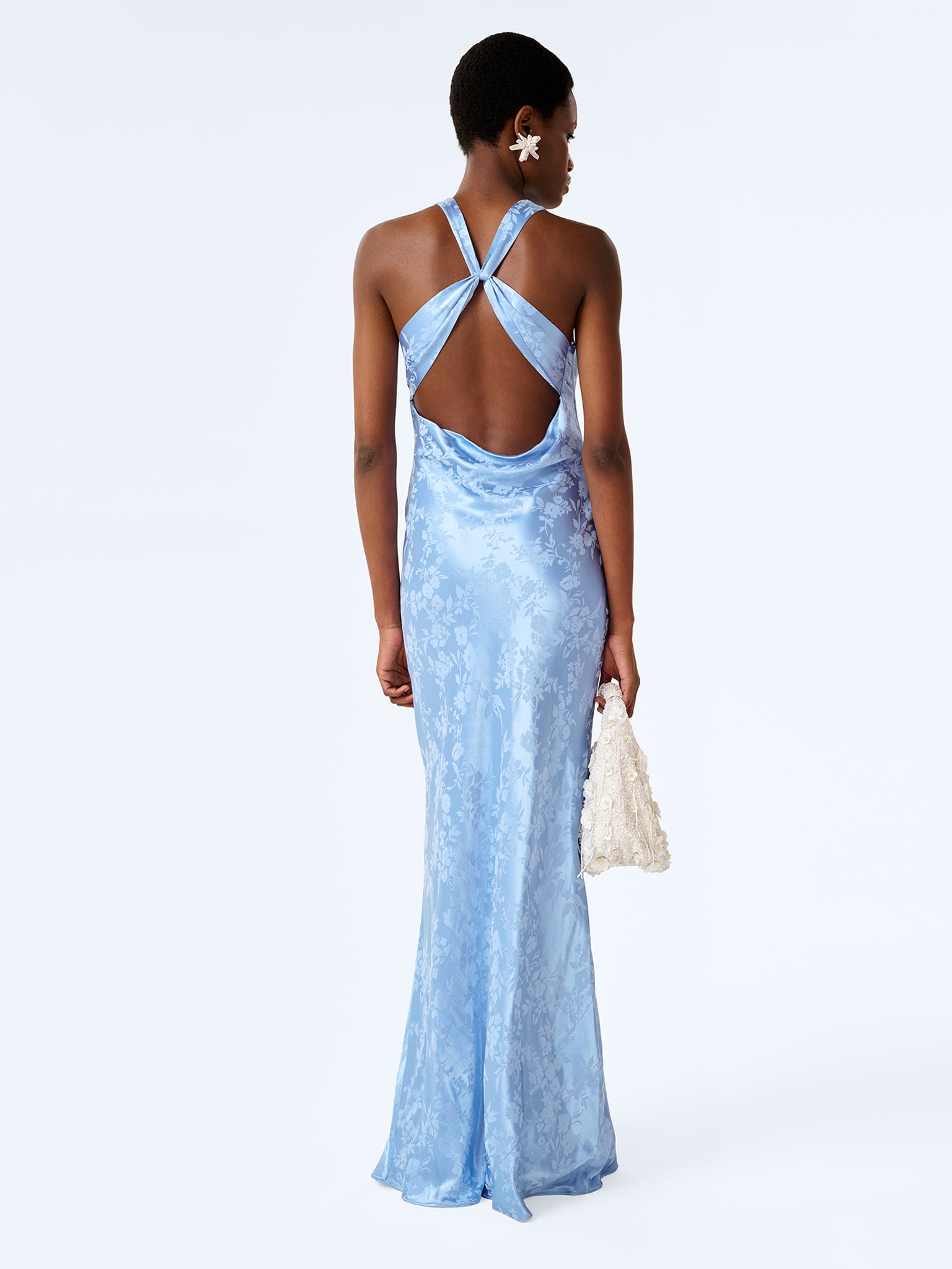 Jai Jacquard Dress in Vista Blue Jai Jacquard Dress in Vista Blue