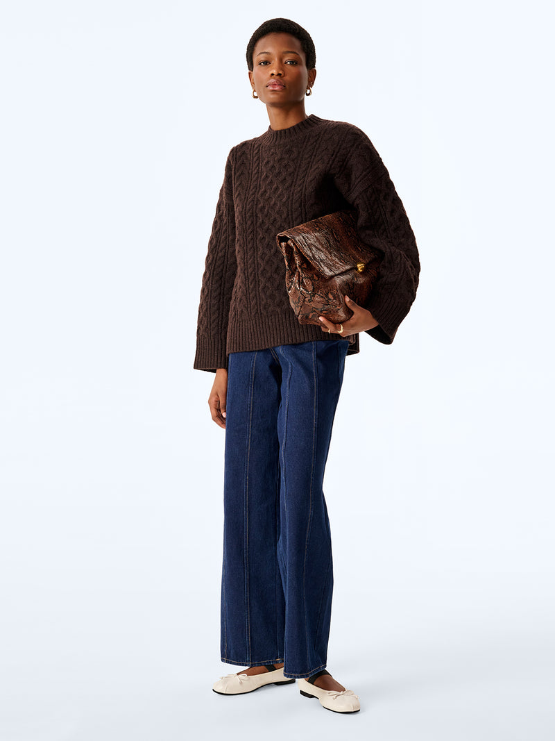 Jamie Jumper in Chocolate