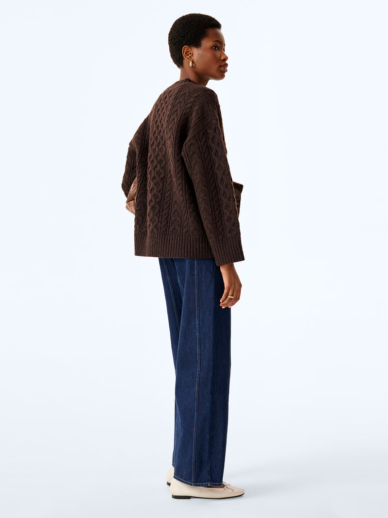 Jamie Jumper in Chocolate