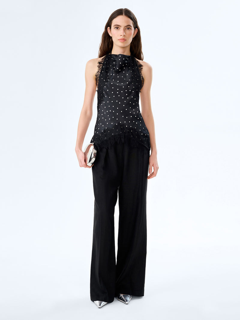 Jayne Top in Black Polka Dot