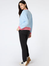 Load image into Gallery viewer, Kayla Knit Cardigan in Blue and Pink