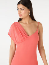 Load image into Gallery viewer, Laurel Asymmetric Dress in Coral