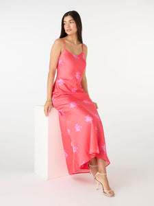 Libra Maxi Dress in Pink Print