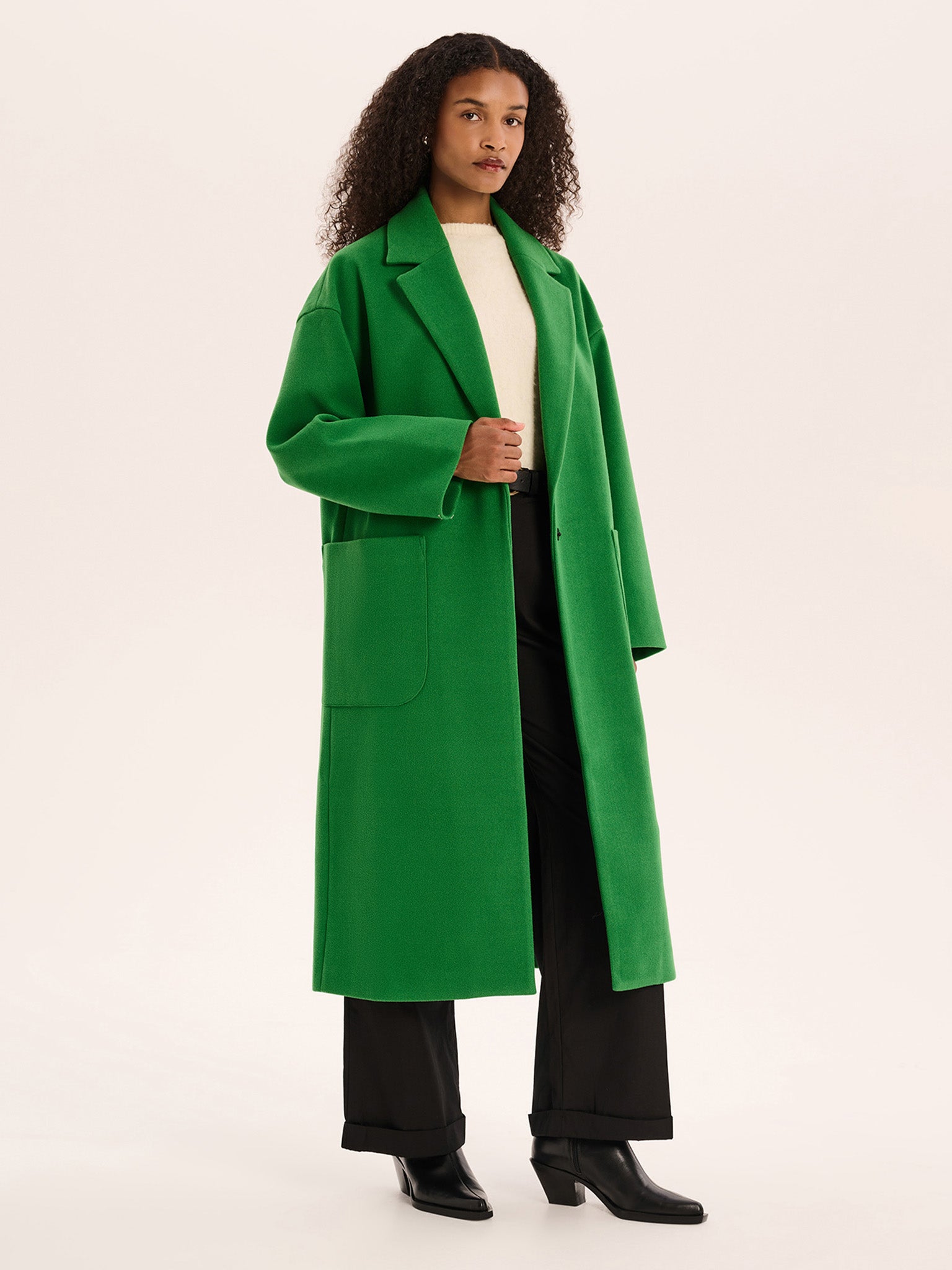 Leighton Coat in Green | OMNES | Coats & Jackets | Sustainable