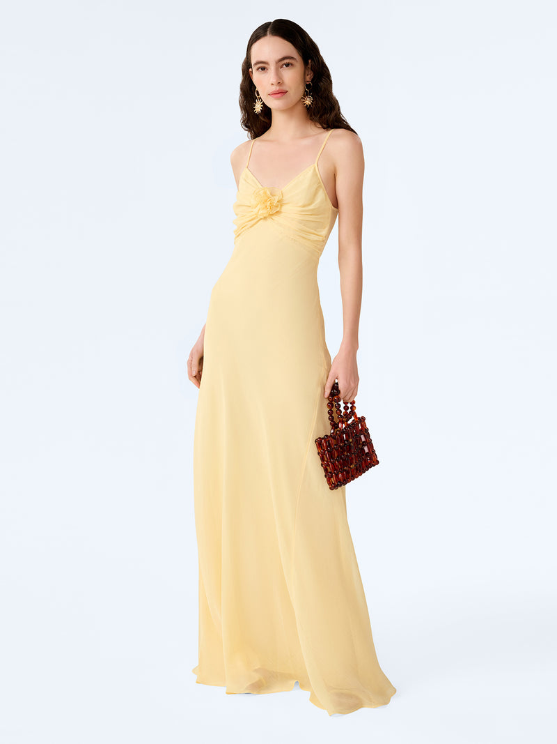 cream special occasion dress One Shoulder Satin Cream Evening Dress M