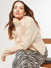 Load image into Gallery viewer, Maisie Boxy Rib Jumper in Cream