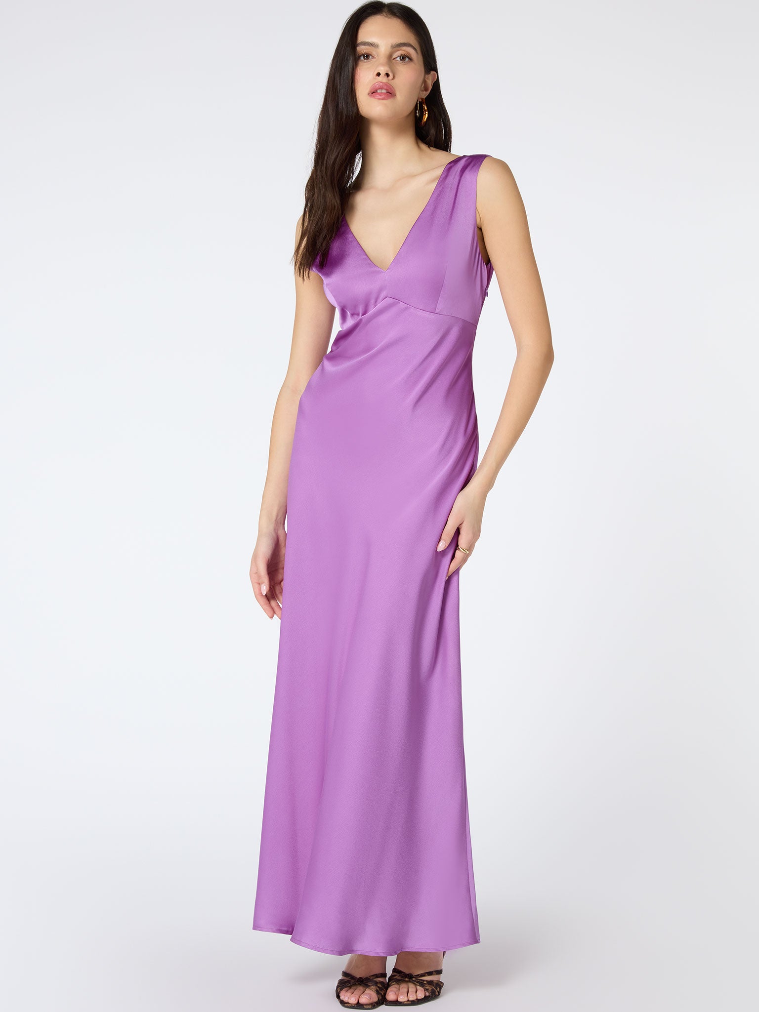 Marilyn Cut Out Dress in Lilac | OMNES | Ethical & Affordable Clothing