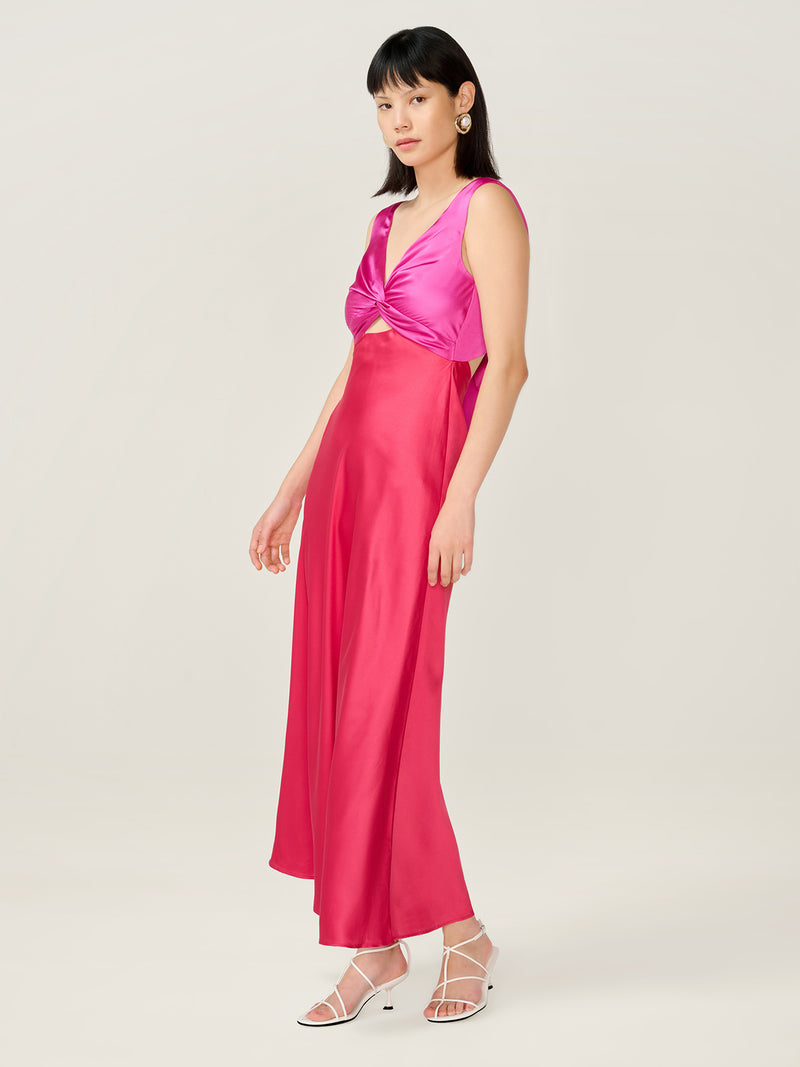 Maggy Dress in Pink and Red