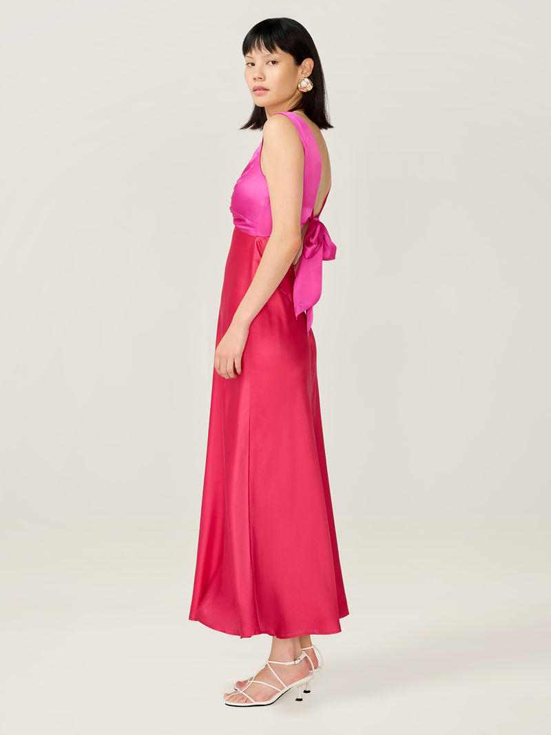Maggy Dress in Pink and Red