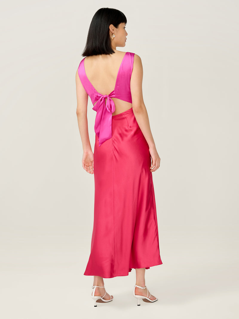 Maggy Dress in Pink and Red
