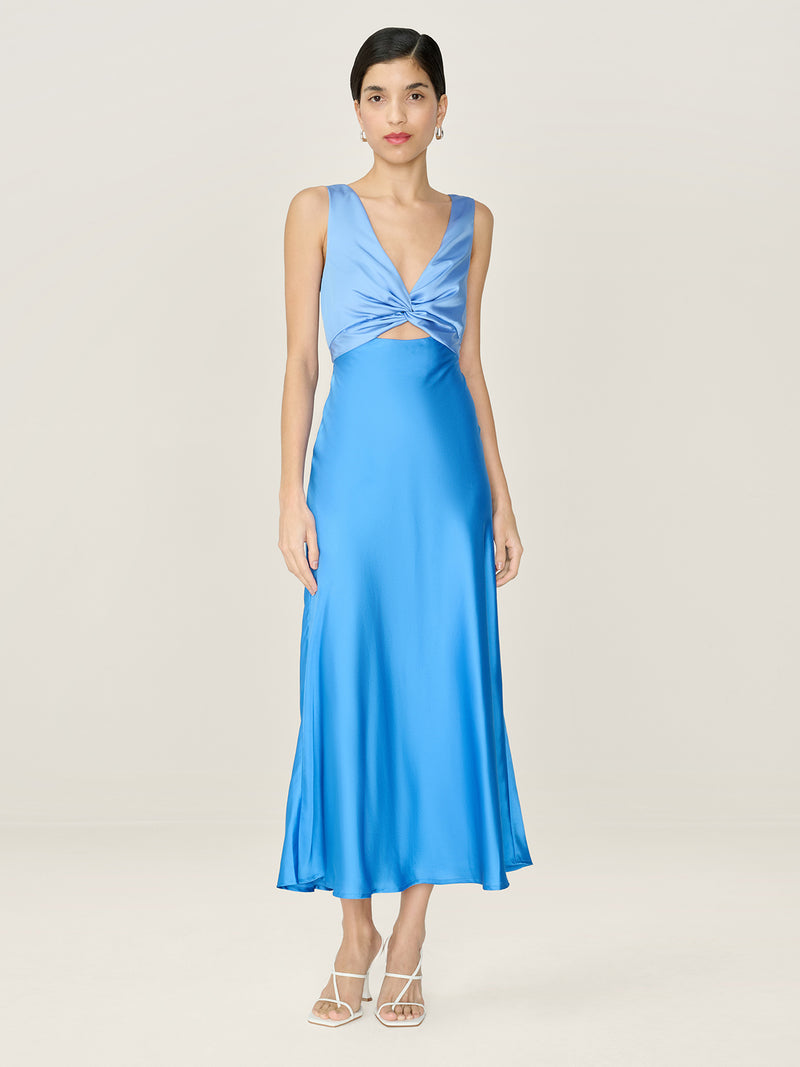 Maggy Dress in Vista Blue and Blue