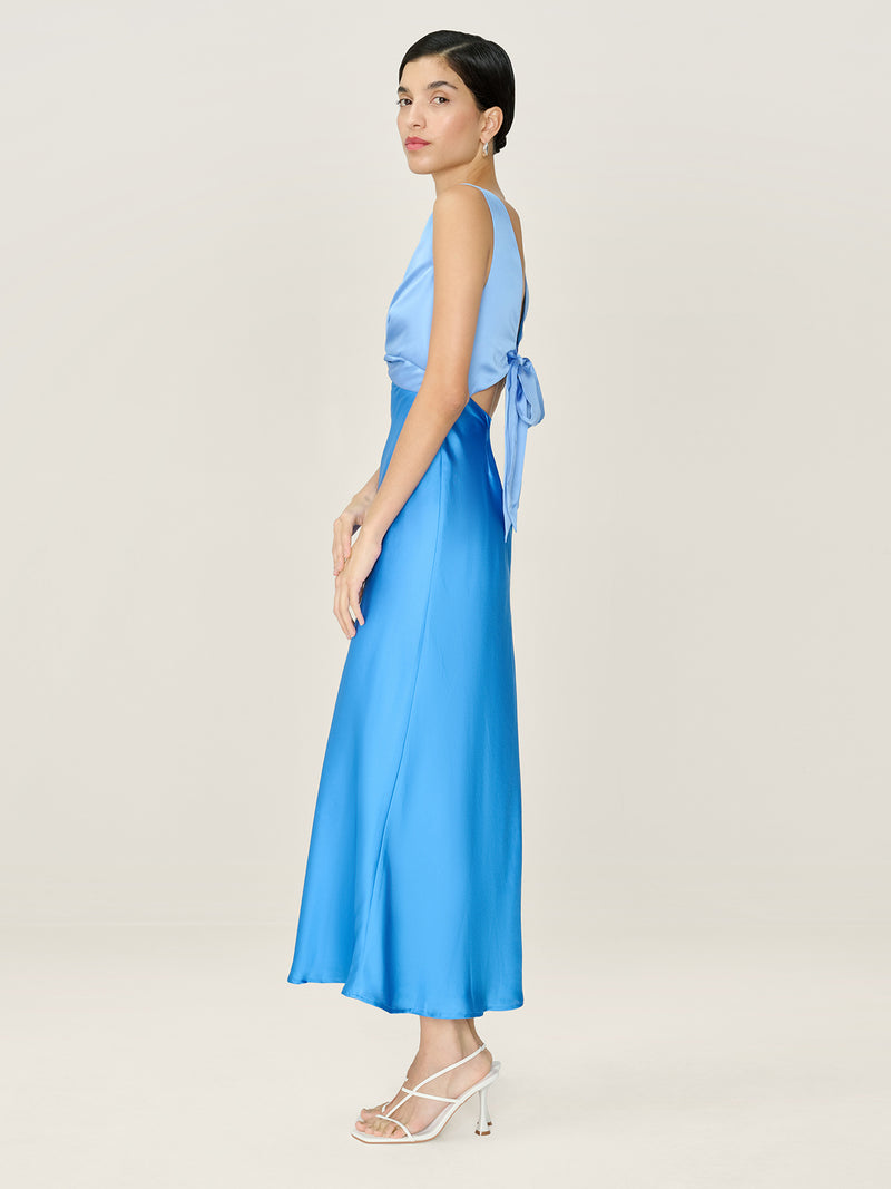 Maggy Dress in Vista Blue and Blue