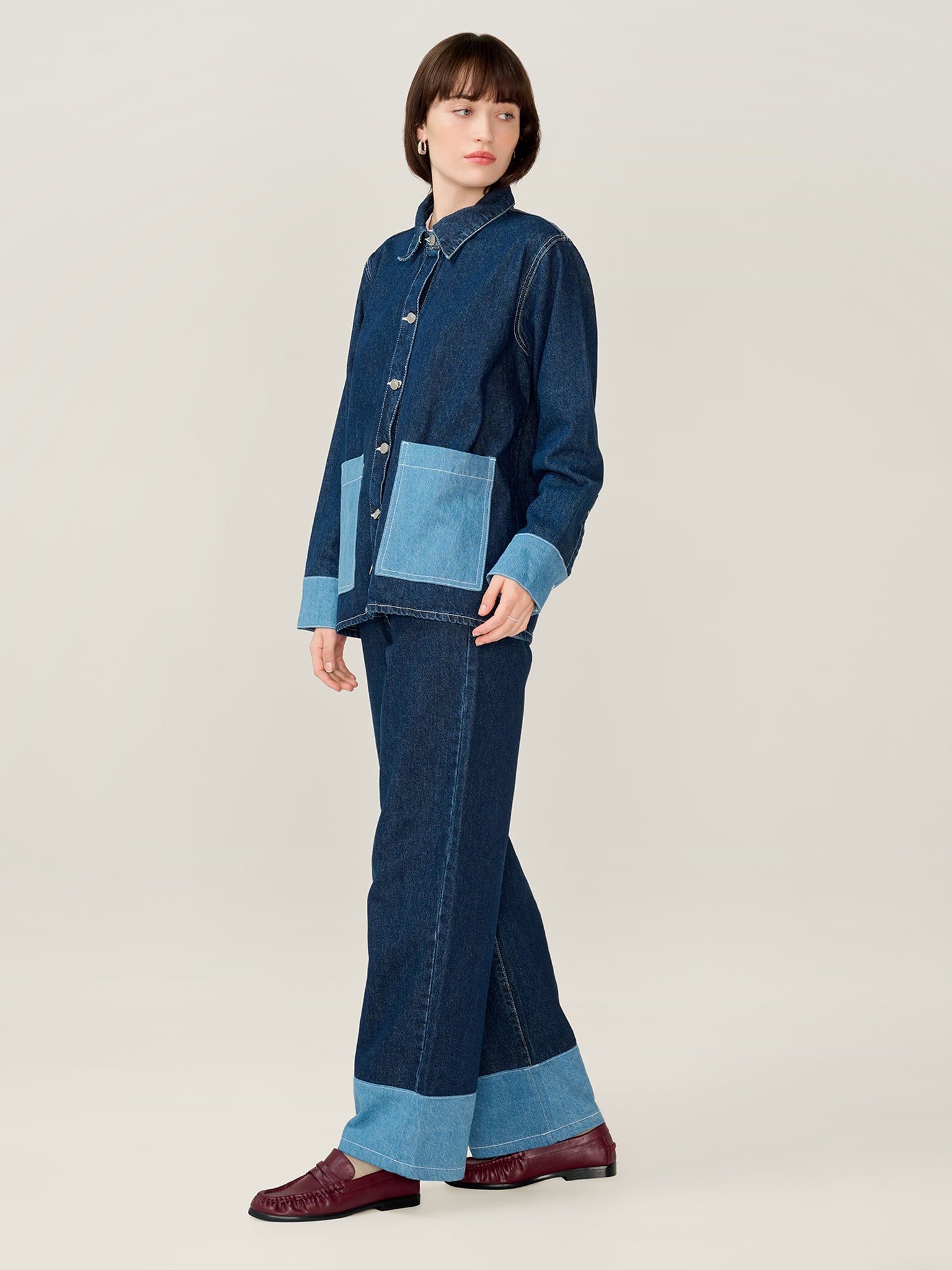 Magnus Raw Denim Jacket in Dark Wash | OMNES | Jackets