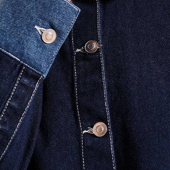 Magnus Raw Denim Jacket in Dark Wash | OMNES | Jackets
