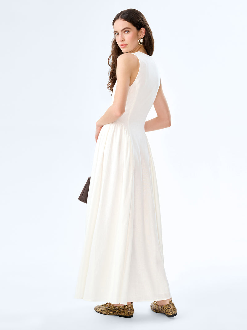 Margate Dress in White
