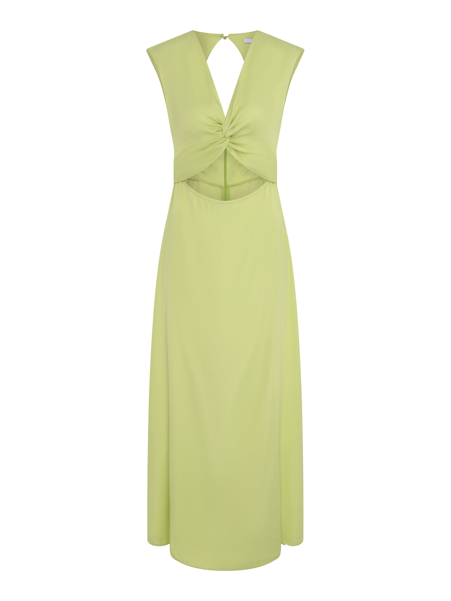 Marin Twist Front Dress in Lime | OMNES | Ethical & Affordable Clothing | Shop Women's Dresses Marin Twist Front Dress in Lime | OMNES | Ethical & Affordable Clothing | Shop Women's Dresses