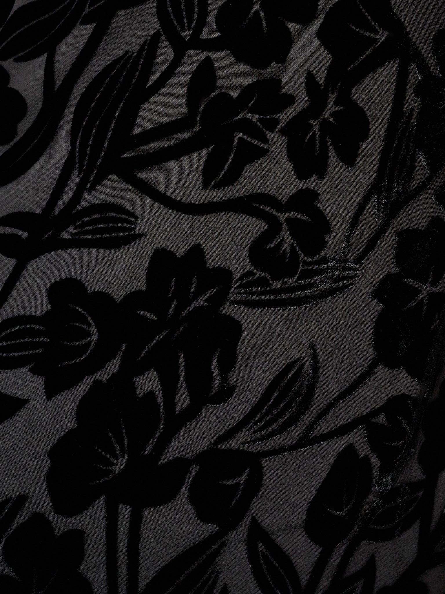 Marj Dress in Black Devore Floral