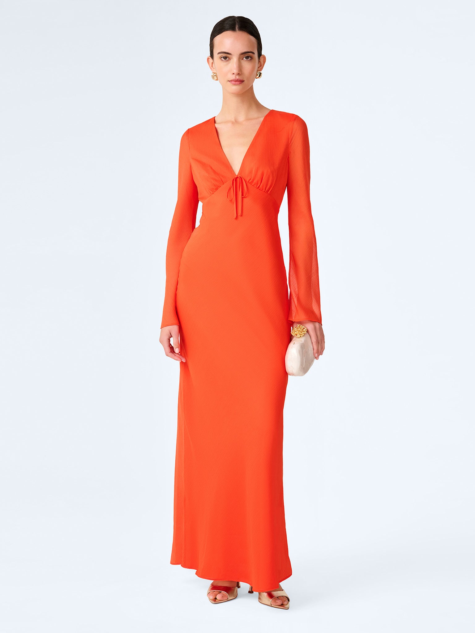 Marin Twist Front Dress in Magenta | OMNES | Ethical & Affordable