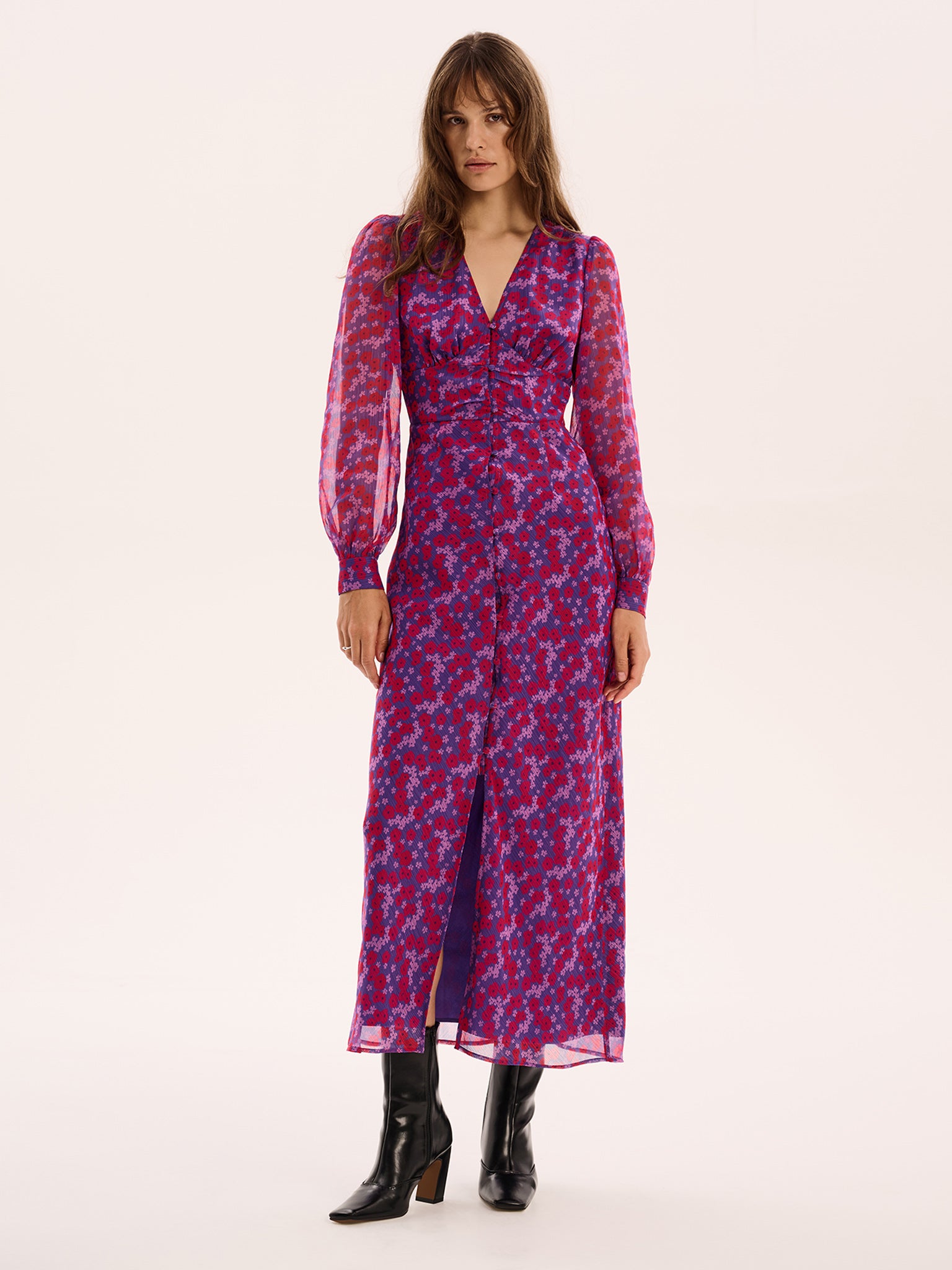 mary embellished rose maxi dress Mary Rose Layered Maxi Dress HUONG M
