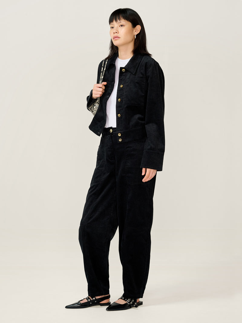 Millie Cord Jacket in Black