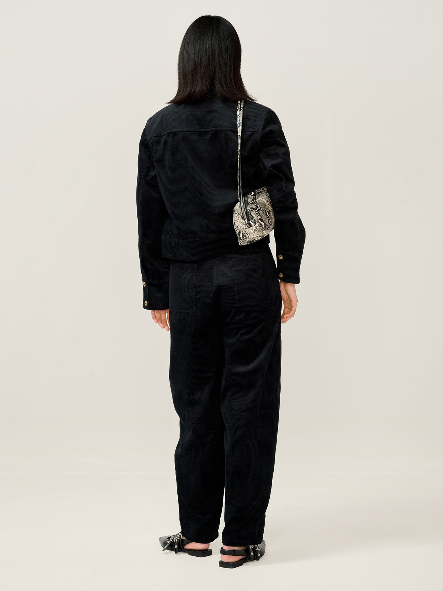 Millie Cord Jacket in Black