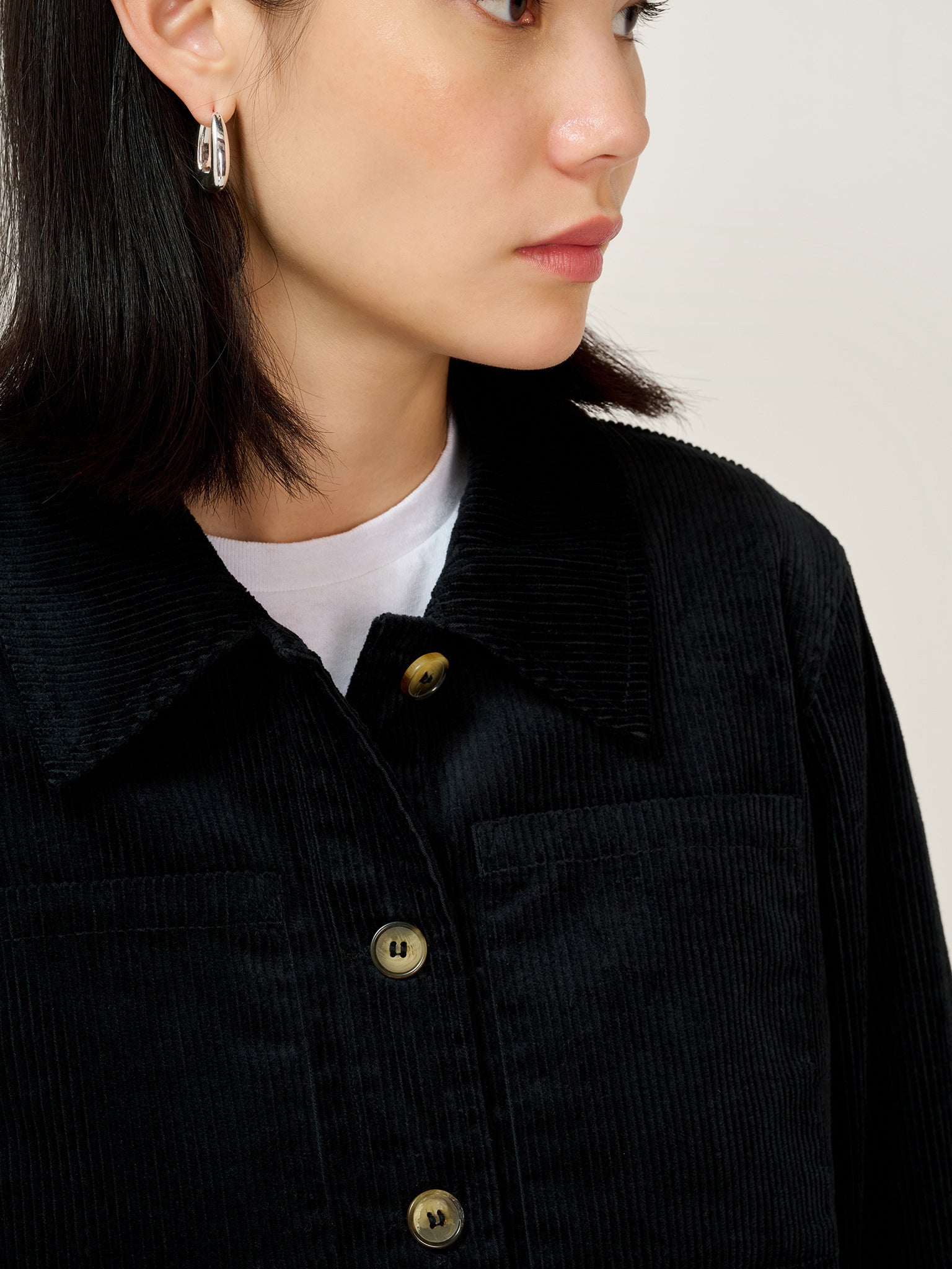 Millie Cord Jacket in Black