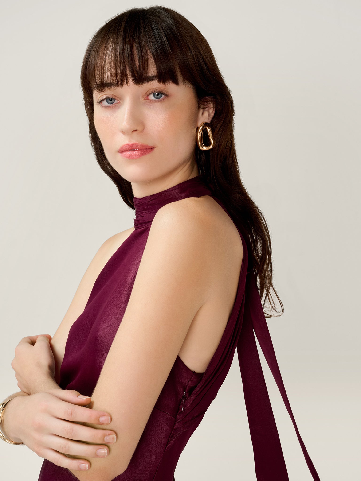 Milos Dress in Deep Wine | OMNES | Ethical & Affordable Clothing | Shop Women's Dresses Milos Dress in Deep Wine | OMNES | Ethical & Affordable Clothing | Shop Women's Dresses