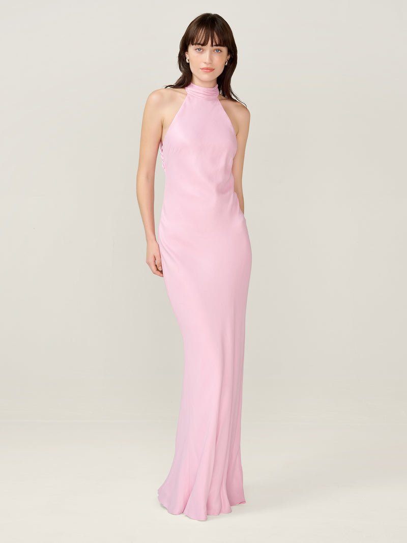Milos Dress in Vintage Pink