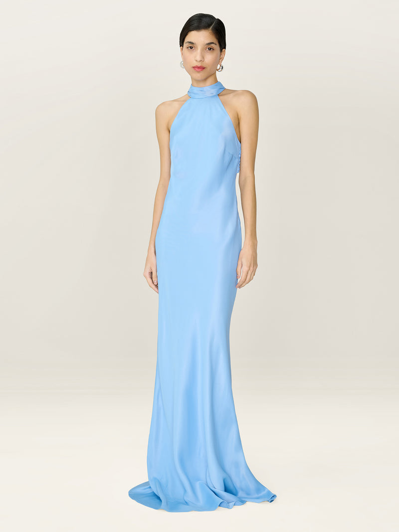Milos Dress in Vista Blue