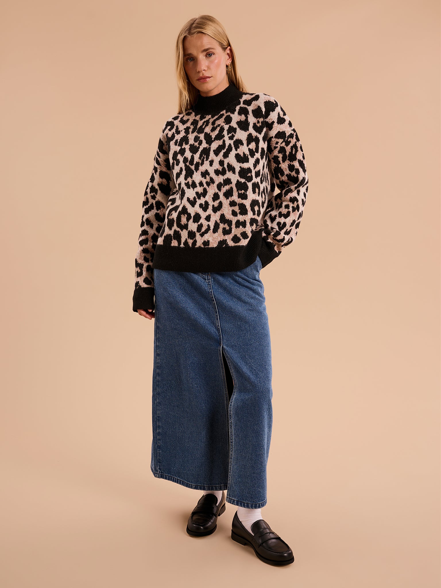 Misha Fluffy Jumper Cheetah