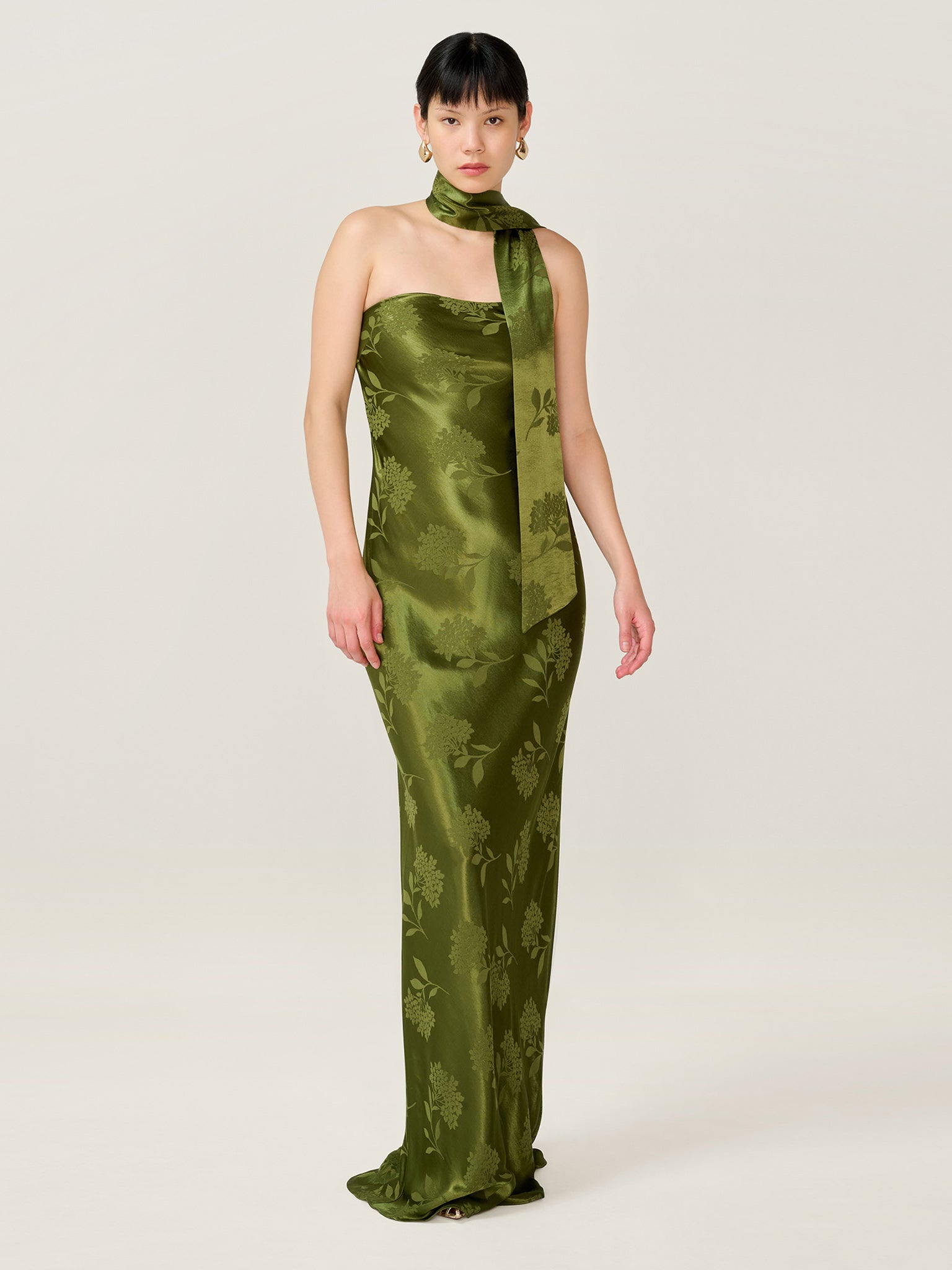 Myla Dress in Pear Green