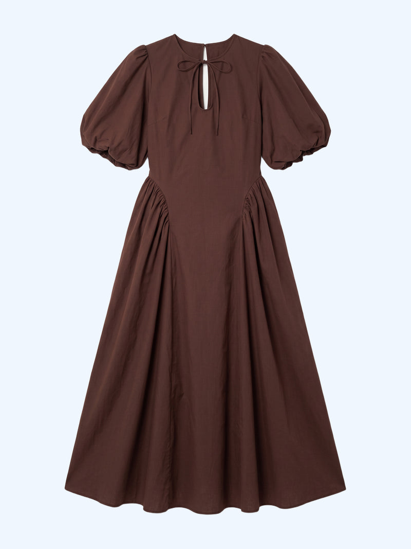 Myrtle Dress in Chocolate