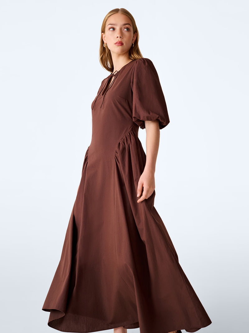 Myrtle Dress in Chocolate
