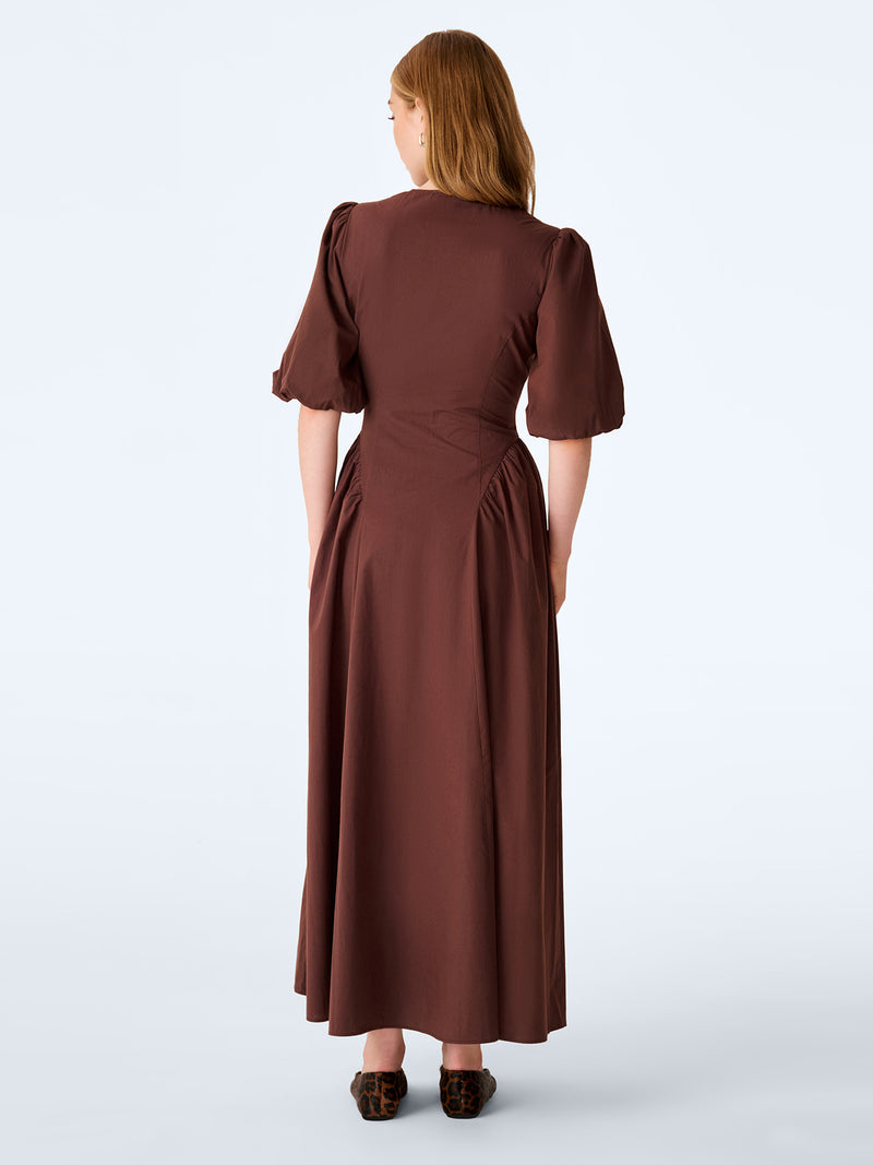 Myrtle Dress in Chocolate
