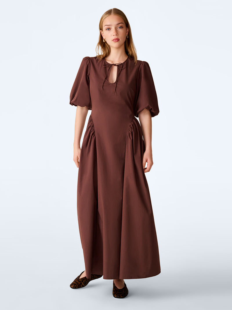 Myrtle Dress in Chocolate