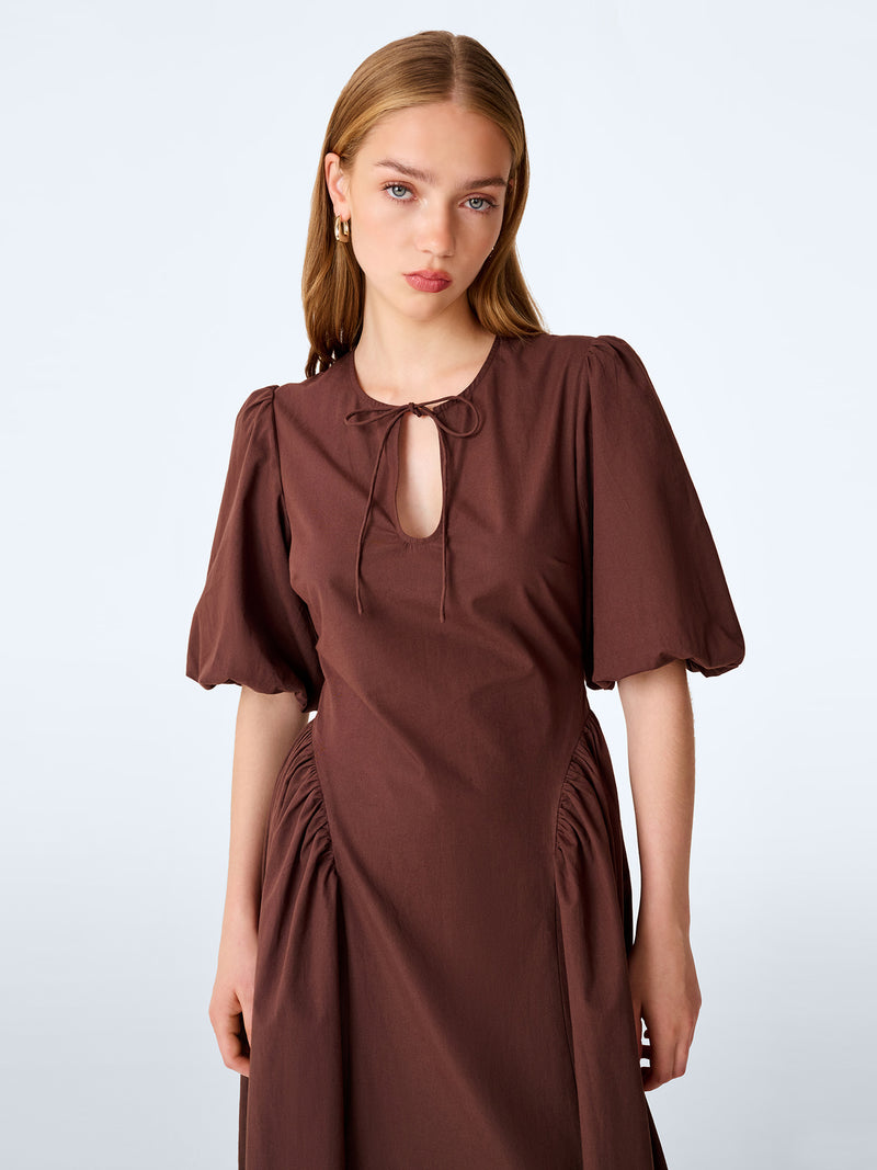Myrtle Dress in Chocolate
