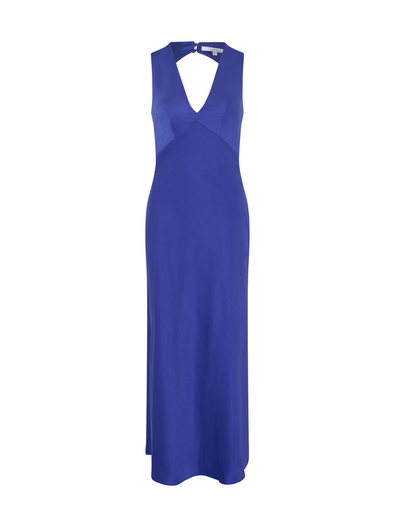 Nova Tie Back Dress in Cobalt