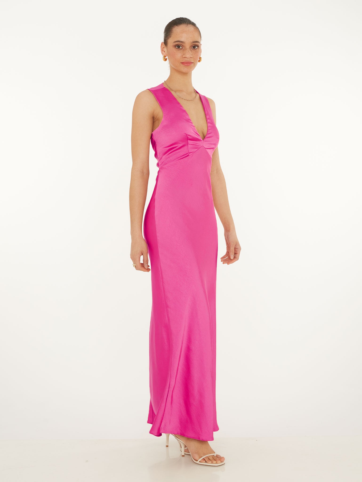 Nova Tie Back Dress in Pink | OMNES | Dresses | Occasion wear ...