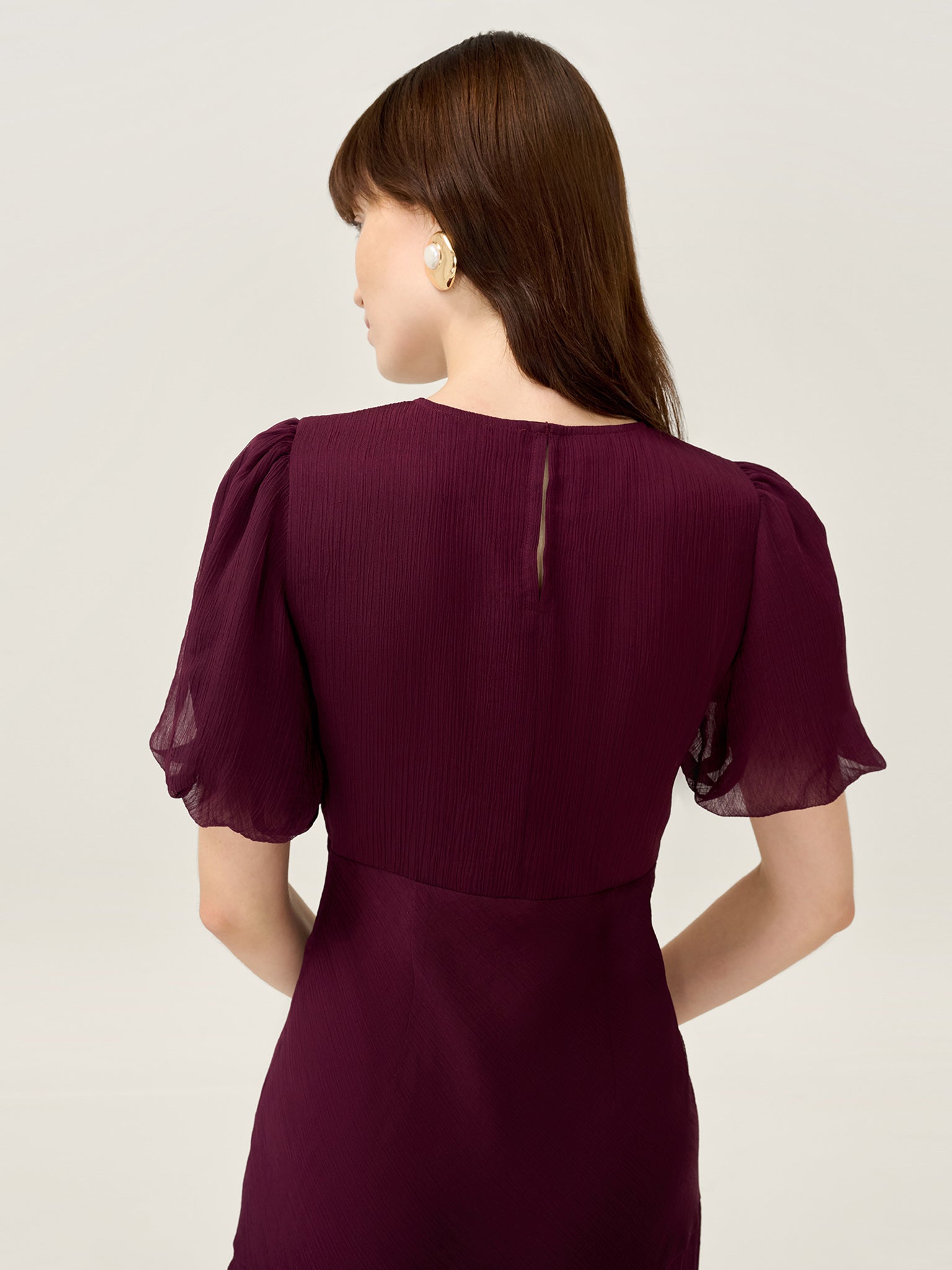 Nola Dress in Merlot OMNES Nola Dress in Merlot OMNES
