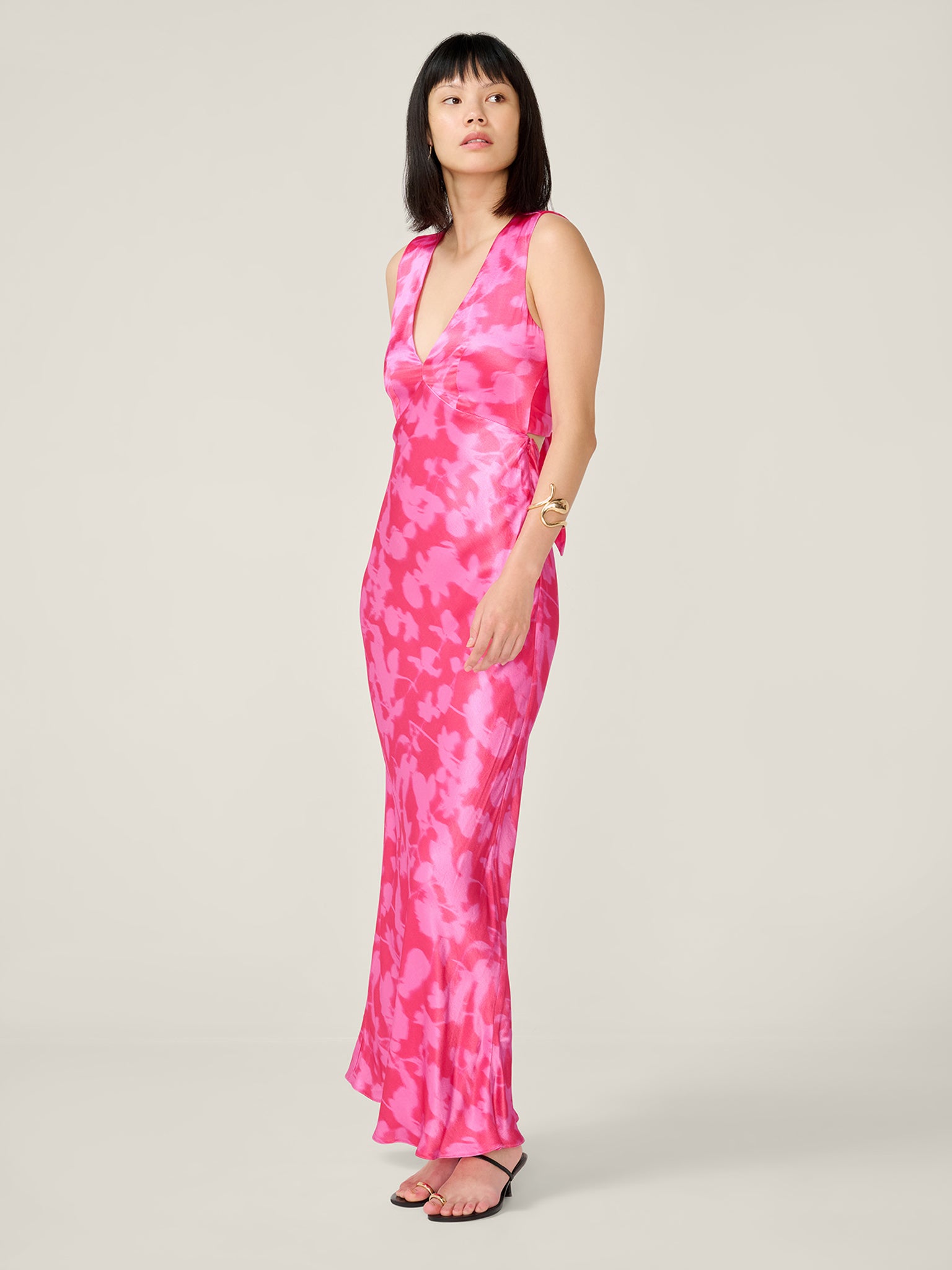 Nova Dress in Blurred Floral Magenta - 6 Nova Dress in Blurred Floral Magenta - 6