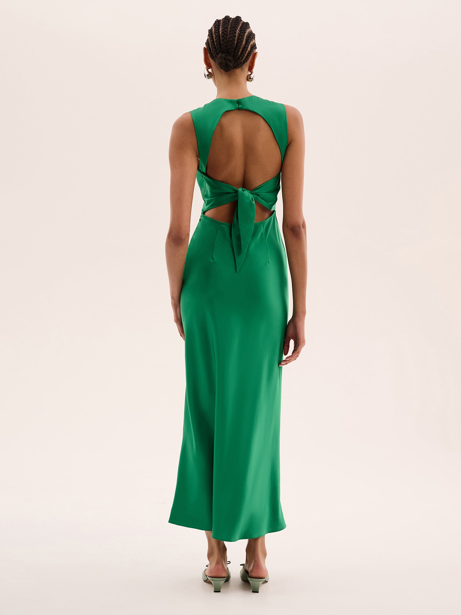 Nova Tie Back Dress in Emerald Green | OMNES | Ethical & Affordable Clothing | Shop Women's Dresses Nova Tie Back Dress in Emerald Green | OMNES | Ethical & Affordable Clothing | Shop Women's Dresses