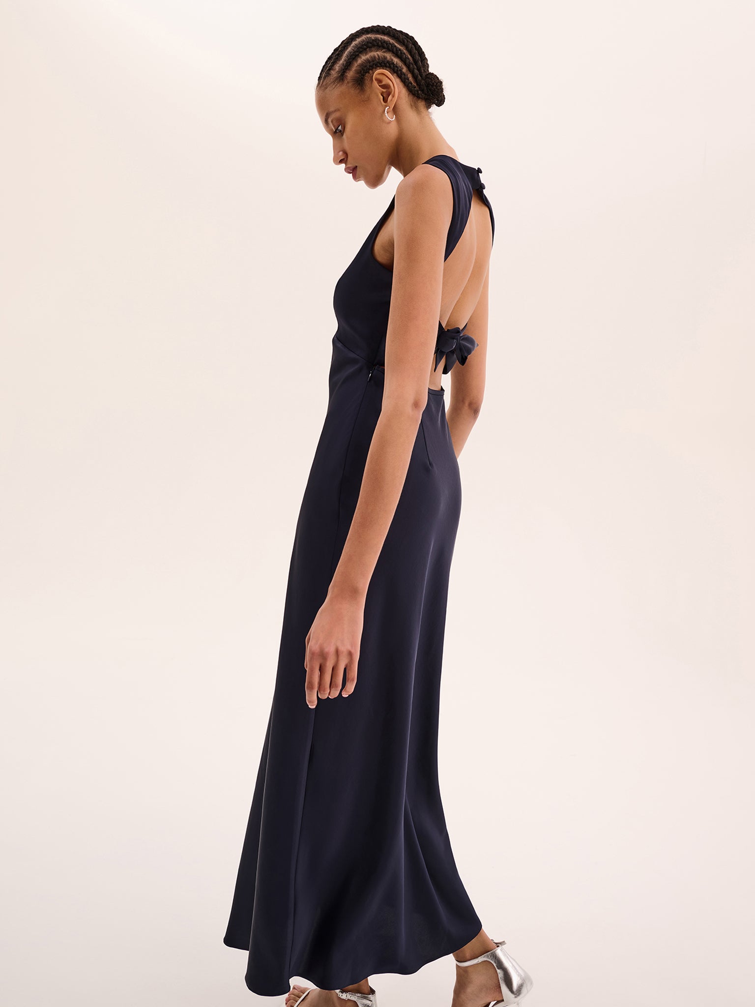 Nova Tie Back Dress in Navy | OMNES | Ethical & Affordable Clothing | Shop Women's Dresses Nova Tie Back Dress in Navy | OMNES | Ethical & Affordable Clothing | Shop Women's Dresses