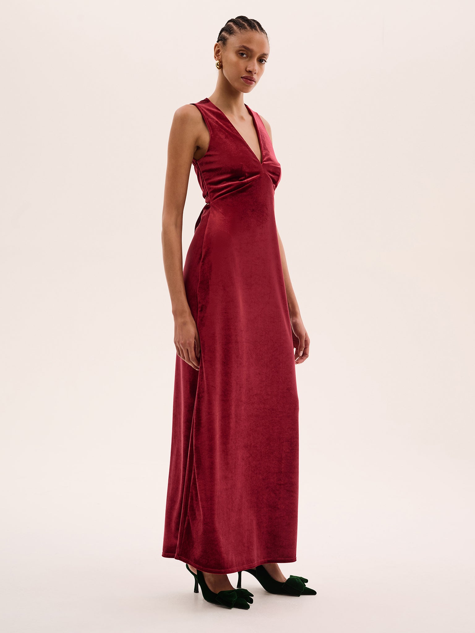 Nova Velvet Dress in Red | OMNES | Ethical & Affordable Clothing | Shop Women's Dresses Nova Velvet Dress in Red | OMNES | Ethical & Affordable Clothing | Shop Women's Dresses